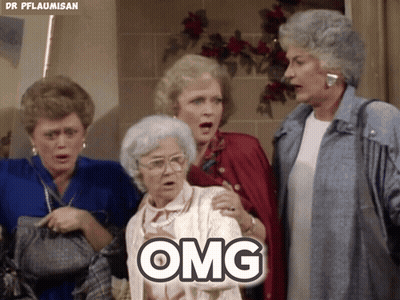 Older Women Saying OMG GIF