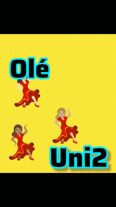 Ole Ole And Uni2 Text GIF