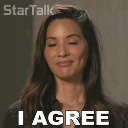 Olivia Munn I Agree GIF