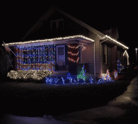 Olwyn Drive Clark Griswold Christmas Lights GIF