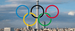 Olympic Rings All Around The World GIF
