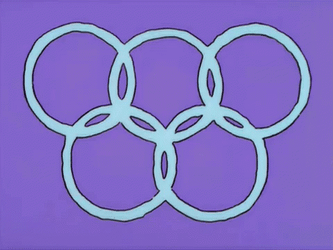 Olympic Rings Homer Simpson GIF