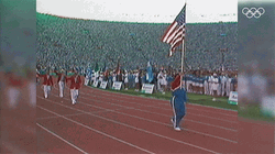 Olympics American Flag Waving GIF