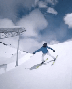 Olympics Ski High Five GIF