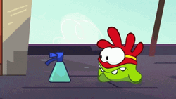 Om Nom Bug Spray GIF
