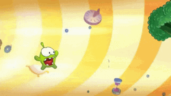Om Nom Eating Broccoli GIF