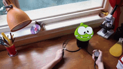Om Nom High Blood Pressure Jumping GIF
