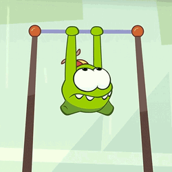Om Nom Pull Ups GIF