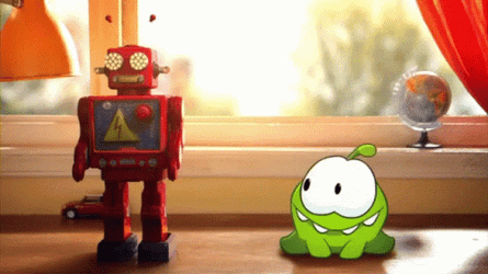 Om Nom Stories Robot Dance GIF