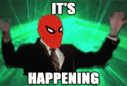 Omg Its Happening Spider Man GIF