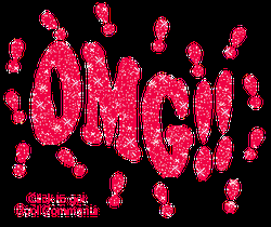 Omg Pink Sparkle Text GIF