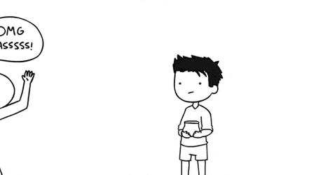 OMG Yasssss Excited Animated Stickman GIF