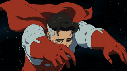Omni Man Floating Invincible GIF
