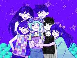 Omori Characters Smiling GIF