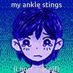Omori Crying I Hurt Myself Today GIF