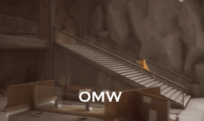 Omw On Wall Next To Person GIF