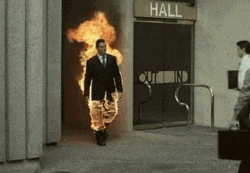 On Fire Monday Work Meme GIF