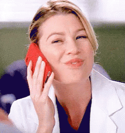 On Hold Meredith Greys Anatomy Chewing GIF
