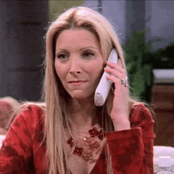 On Hold Phoebe Buffay Waiting GIF