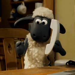 On Hold Shaun The Sheep GIF