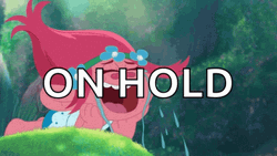On Hold Trolls Poppy Crying GIF