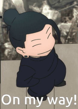 On My Way Cartoon GIF