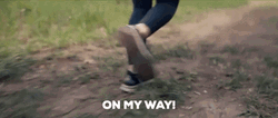 On My Way Running GIF