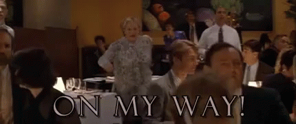 On My Way Text GIF