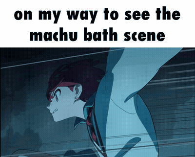 On My Way To See The Machu Bath Scene Person GIF