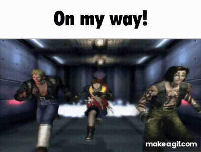 On My Way Video Game Scene GIF