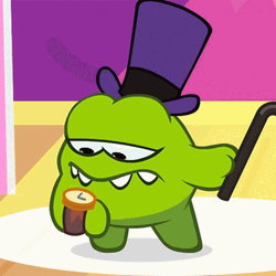 On Nom Ticking Clock GIF