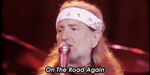 On The Road Again Willie Nelson Otra  GIF