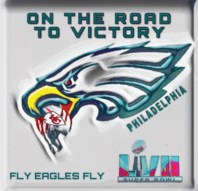On The Road To Victory Philadelphia Fly Eagles Fly Super Bowl Live GIF