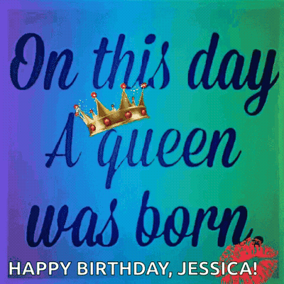 On This Day A Queen Was Born . GIF