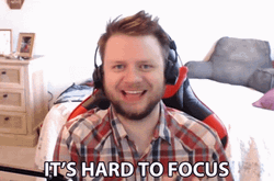 Once Distracted It's Hard To Focus GIF