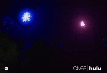 Once Upon A Time Elsa Watching Fireworks GIF