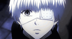 One Covered Anime Eyes GIF