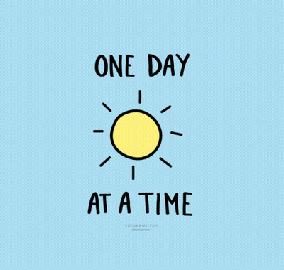 One Day At A Time Text GIF