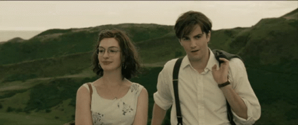 One Day Jim Sturgees And Anne Hathaway GIF