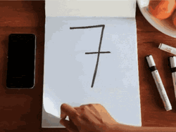 One Day To Go Paper Countdown GIF