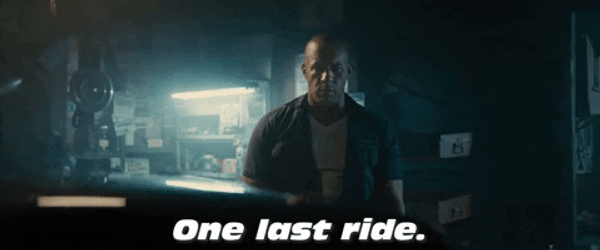 One Last Ride Dom Toretto  GIF