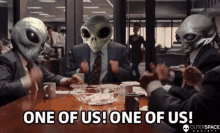 One Of Us Alien Heads Meme GIF