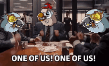 One Of Us Parrots Meme GIF