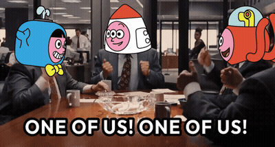 One Of Us Text GIF