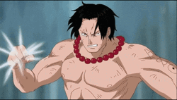 One Piece Ace Strong Fiery Punch GIF