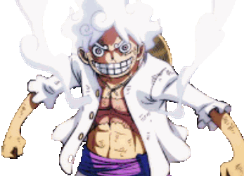 One Piece Monkey D Luffy Sticker GIF