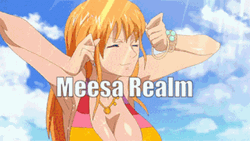 One Piece Nami Morning Yawning GIF