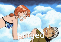 One Piece Nami Shaking Usopp GIF