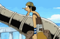 One Piece Usopp Opens Mouth  GIF