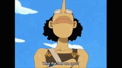 One Piece Usopp Shouting At Rooftop